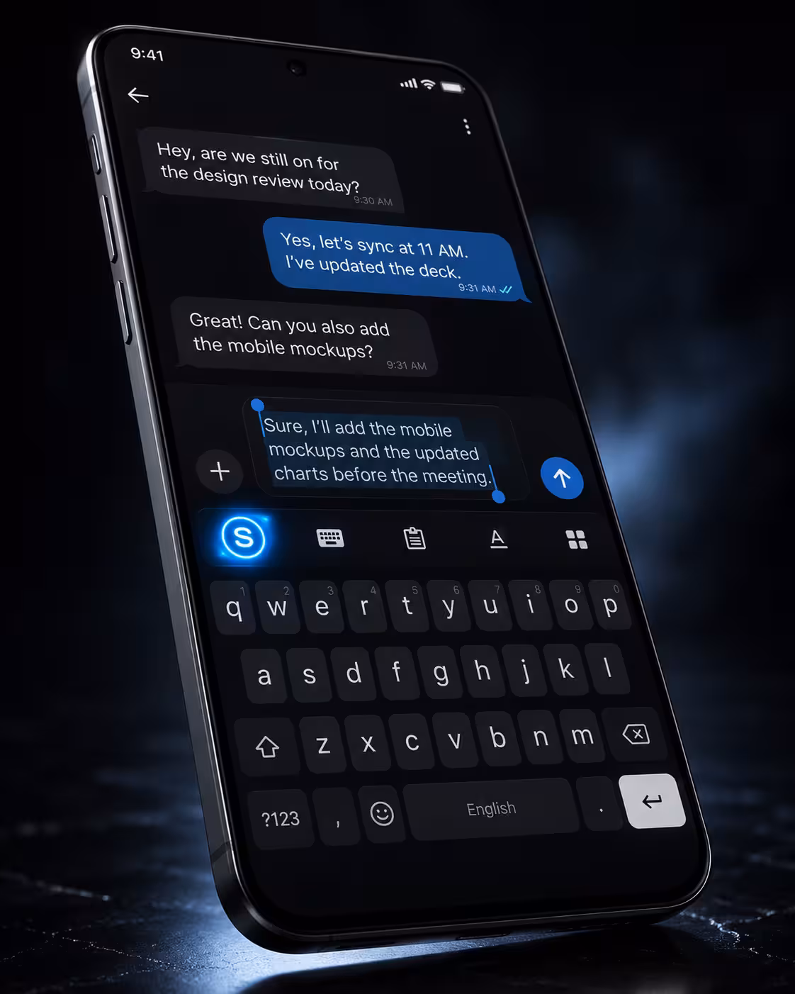 Synapse AI Keyboard UI Interface and Custom Prompt Engine